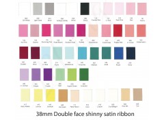 1.5 inch  (38mm) Double Sided Satin Ribbon - 2m length